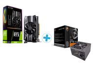 Видео карти EVGA GeForce RTX 2060 SC GAMING + Cougar VTE 600W Bronze