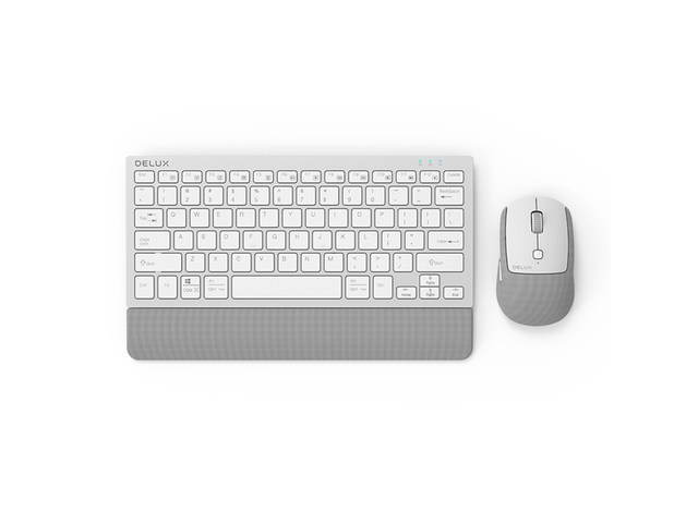 Клавиатури Delux K3300D+M520DB сребрист
