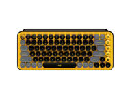 Клавиатури Logitech POP Keys Wireless Mechanical Keyboard With Emoji Keys, US, BLAST YELLOW