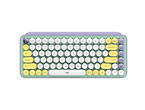 Клавиатури Logitech POP Keys Wireless Mechanical Keyboard With Emoji Keys, US, DAYDREAM MINT