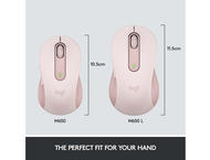 Мишки Logitech Signature M650 L Wireless Mouse - ROSE