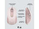 Мишки Logitech Signature M650 L Wireless Mouse - ROSE