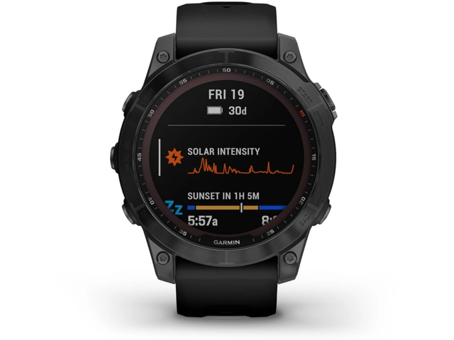 Смарт часовници Garmin Fenix 7 Sapphire Solar Black DLC Titanium /Black