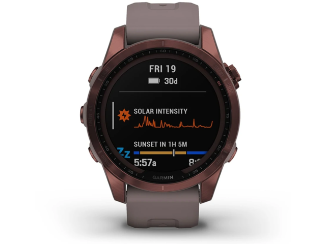 Смарт часовници Garmin Fenix 7S Sapphire Solar Dark Bronze Titanium/Shale Gray