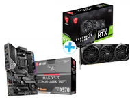 Видео карти MSI GeForce RTX 3080 VENTUS 3X Plus 10G OC LHR + MSI MAG X570 TOMAHAWK WiFi