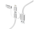 Кабели и Адаптери Hama Кабел 3-в-1 Micro-USB с адаптер за USB Type-C и Lightning, 0,2 м, бял