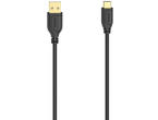 Кабели и Адаптери Hama "Flexi-Slim" USB-C Cable, USB 2.0, 480 Mbit/s, black, 0.75 m 
