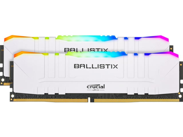 Оперативна памет 16GB (2x8GB) DDR4 3600MHz Crucial Ballistix RGB White