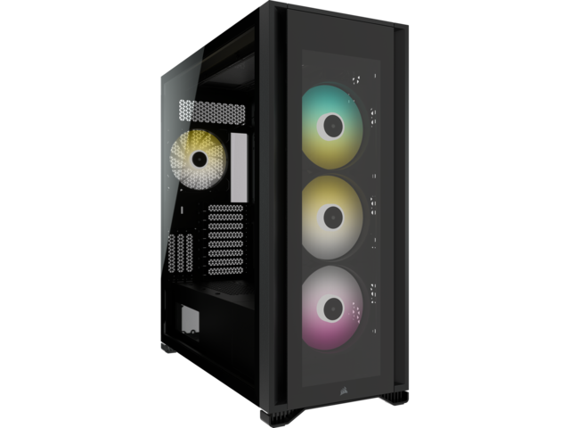 Кутии CORSAIR iCUE 7000X RGB Tempered Glass Black