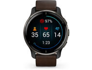 Смарт часовници Garmin Venu 2 Plus Slate brown Leather Strap