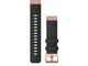 Каишки Garmin QuickFit 20  Heathered Black Nylon with Rose Gold Hardware