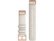 Каишки Garmin QuickFit 20 Cream Heathered Nylon с Rose Gold Hardware