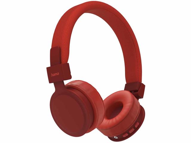Слушалки Hama "Freedom Lit", червени