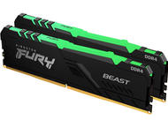 Оперативна памет 16GB (2x8GB) DDR4 3200 MT/s Kingston FURY BEAST RGB Black