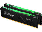 Оперативна памет 32GB (2x16GB) DDR4 3600 MT/s Kingston FURY BEAST RGB Black