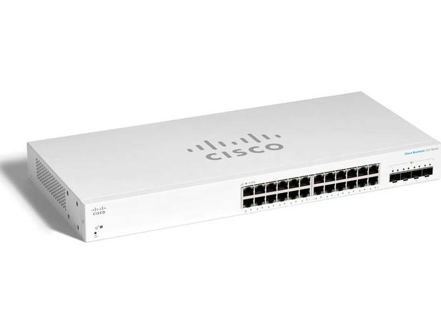 Мрежово оборудване Cisco CBS220 Smart 24-port GE, 4x1G SFP