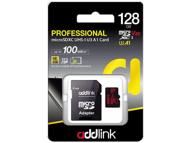 Карти памет Addlink microSDXC 128GB Professional Class 10+ UHS-1