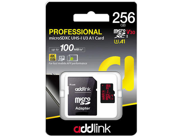 Карти памет Addlink карта памет microSDXC 256GB Professional Class 10+ UHS-1