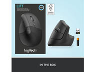 Мишки Logitech Lift Vertical Ergonomic Mouse, Graphite