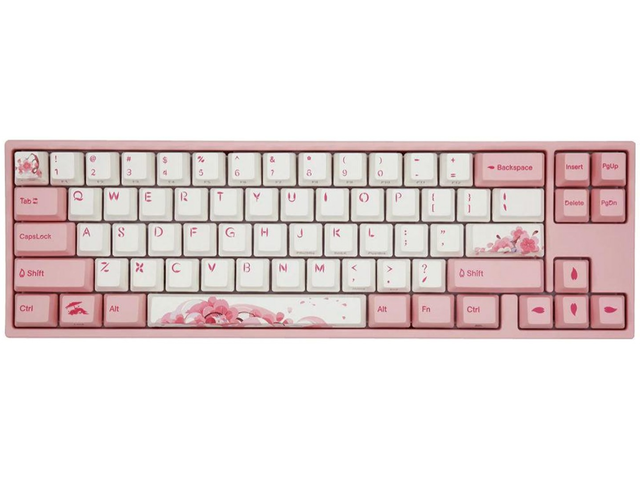 Клавиатури Ducky x Varmilo Miya Sakura V2 65, Cherry MX Blue суичове