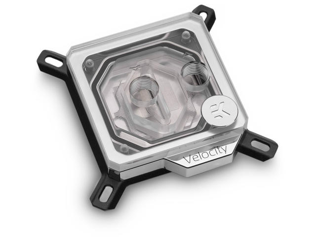 CPU блокове EK-Quantum Velocity - Nickel + Plexi