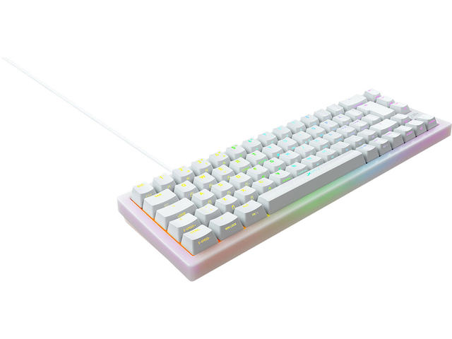 Клавиатури XTRFY K5 Transperant White, 65% Hotswap RGB UK Layout Kailh Red