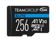 Карти памет Team Group A1 microSDXC 256GB, UHS-I Class 3, V30 + SD Адаптер