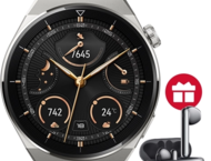 Смарт часовници Huawei Watch GT 3 Pro 46mm - Titanium + Huawei FreeBuds 4, Silver Frost