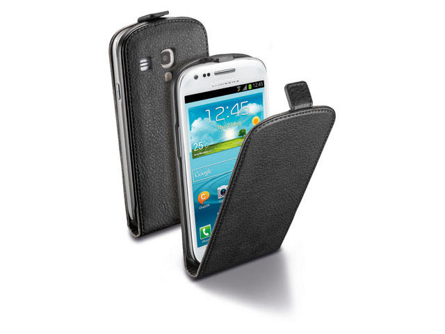 Калъфи Cellular line Flap Essential за Samsung Galaxyl I8190 S3 mini, в черно