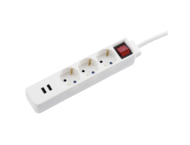 Разклонители Hama USB 3.4A, 3 гнезда, 1.4 метра