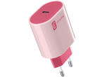 Зарядни устройства Cellular line Style Color 220V PD USB-C 20W, червено-розово