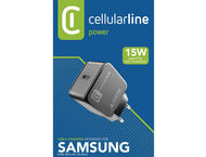 Зарядни устройства Cellular line зарядно за Samsung 220V USB-C 15W, черно