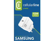 Зарядни устройства Cellular line зарядно за Samsung 220V USB-C 15W, бяло