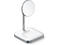 Зарядни устройства Satechi Aluminium 2-in-1 Magnetic Wireless Charging stand, white 