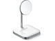 Зарядни устройства Satechi Aluminium 2-in-1 Magnetic Wireless Charging stand, white 