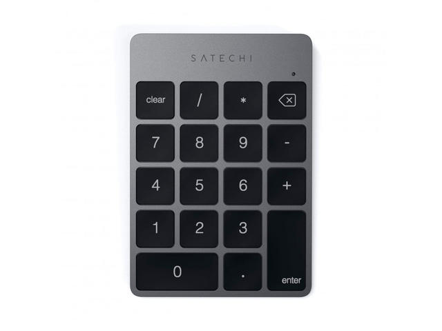 Клавиатури Satechi Aluminum Slim Wireless Keypad - Space Gray