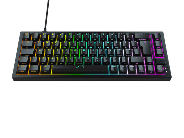 Клавиатури XTRFY K5 Black, 65% Hotswap RGB US Layout Kailh Red