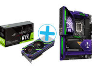 Видео карти ASUS ROG STRIX GeForce RTX 3080 12GB OC EVA Edition + ASUS ROG Maximus Z690 Hero EVA Edition