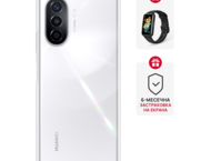 Смартфони Huawei nova Y70 128GB, Pearl White + Huawei Band 7 Graphite Black