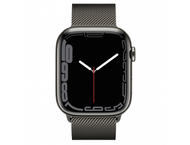 Смарт часовници Apple Watch S7 GPS Cellular, 45mm Graphite Stainless Steel Case with Graphite Milanese Loop