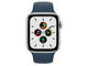 Смарт часовници Apple Watch SE (v2) GPS Cellular, 40mm Silver Aluminium Case with Abyss Blue Sport Band - Regular