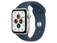 Смарт часовници Apple Watch SE (v2) GPS Cellular, 40mm Silver Aluminium Case with Abyss Blue Sport Band - Regular