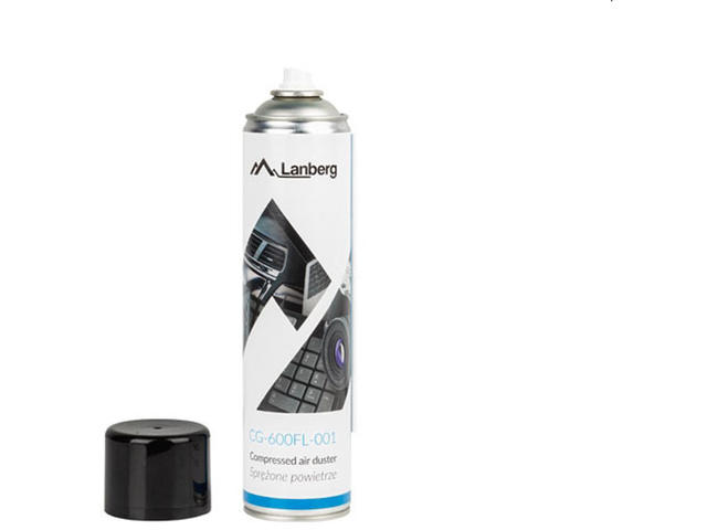 За почистване Lanberg спрей със сгъстен въздух 600 ml