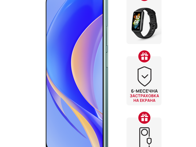 Смартфони Huawei nova Y90 Emerald Green + Huawei Band 7 Graphite Black