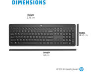 Клавиатури HP 230 Wireless Keyboard