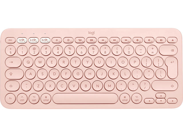 Клавиатури Logitech K380 Multi-Device Bluetooth Keyboard for Mac- Intl - Rose