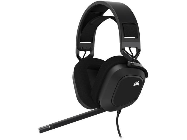 Слушалки Corsair HS80 RGB USB Wired Gaming Headset - Carbon (EU)