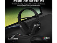 Слушалки Corsair HS80 RGB WIRELESS Premium Gaming Headset with Spatial Audio - Carbon (EU)