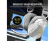 Слушалки Corsair HS80 RGB WIRELESS Premium Gaming Headset with Spatial Audio - White (EU)