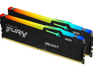 Оперативна памет 32GB (2x16GB) DDR5 5200 MT/s Kingston FURY BEAST RGB